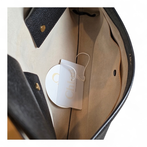 Chloe drew Black Leather Clutch - Picture 9 of 11